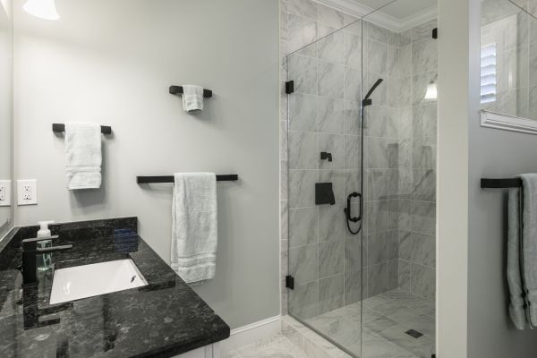 Granite Shower Installation in Mechanicsville